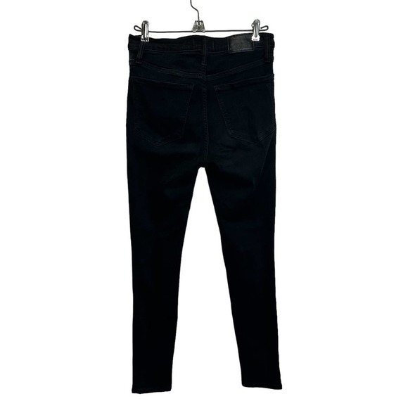 Madewell Mid-rise Jeans Women’s sz.‎ 27 Black Bennet Wash Roadtripper Skinny - Picture 4 of 12